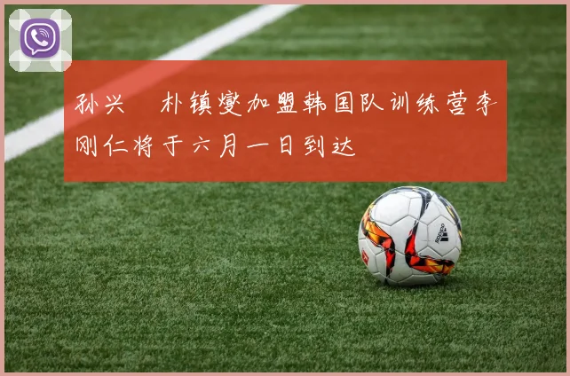 孙兴慜朴镇燮加盟韩国队训练营李刚仁将于六月一日到达