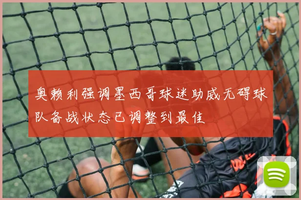 奥赖利强调墨西哥球迷助威无碍球队备战状态已调整到最佳